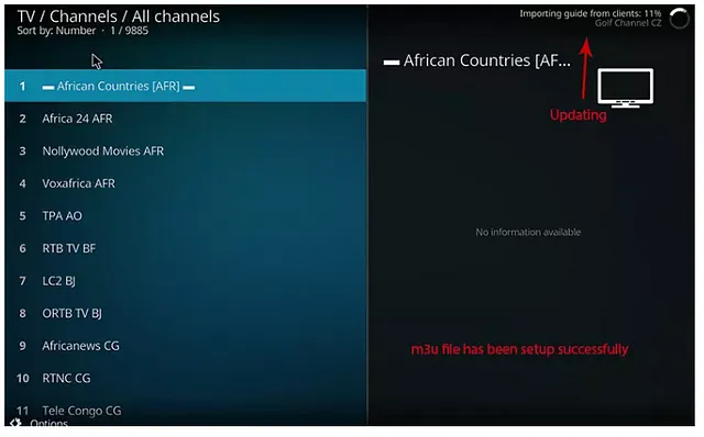 set up MegaOTT using KODI